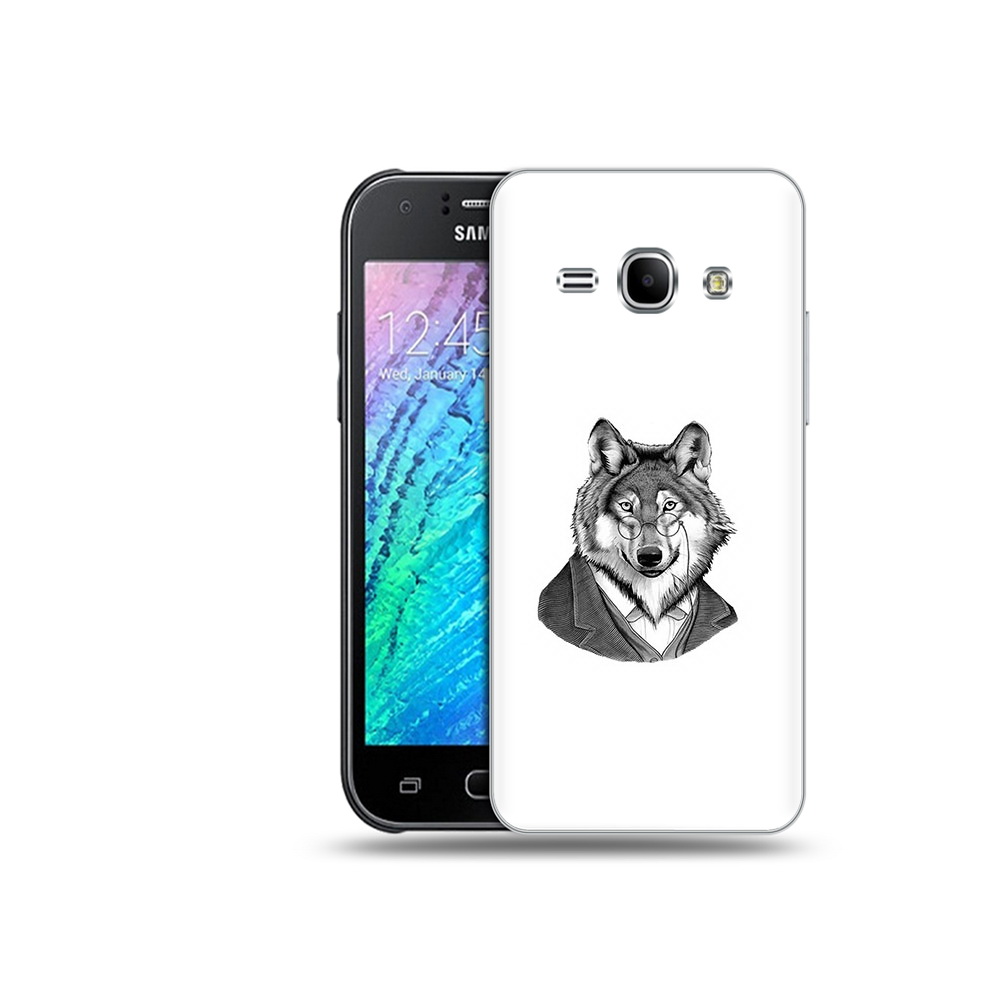 

Чехол MyPads Tocco для Samsung Galaxy J1 волк в пиджаке (PT12095.602.266), Прозрачный, Tocco