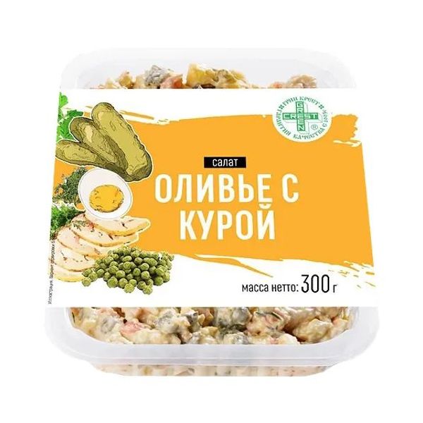 Салат Green Crest Оливье с курицей 300 г