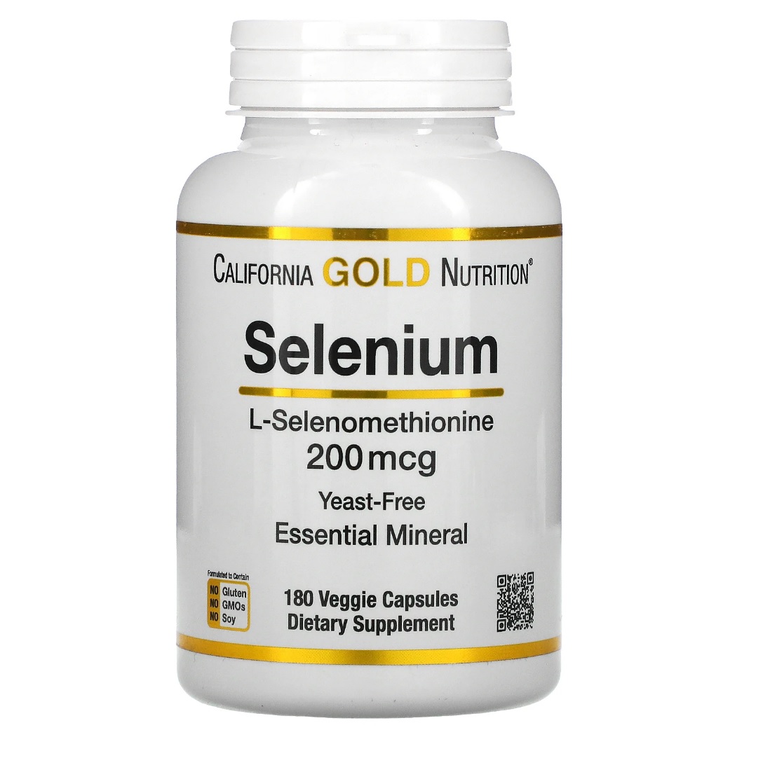 Купить Selenium California Gold Nutrition 200 мкг капсулы 180 шт.