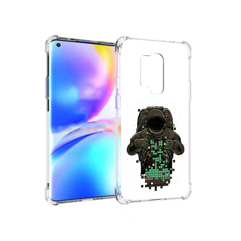 

Чехол MyPads Tocco для OnePlus 8 Pro космонавт с пикселями (PT148281.139.394), Прозрачный, Tocco