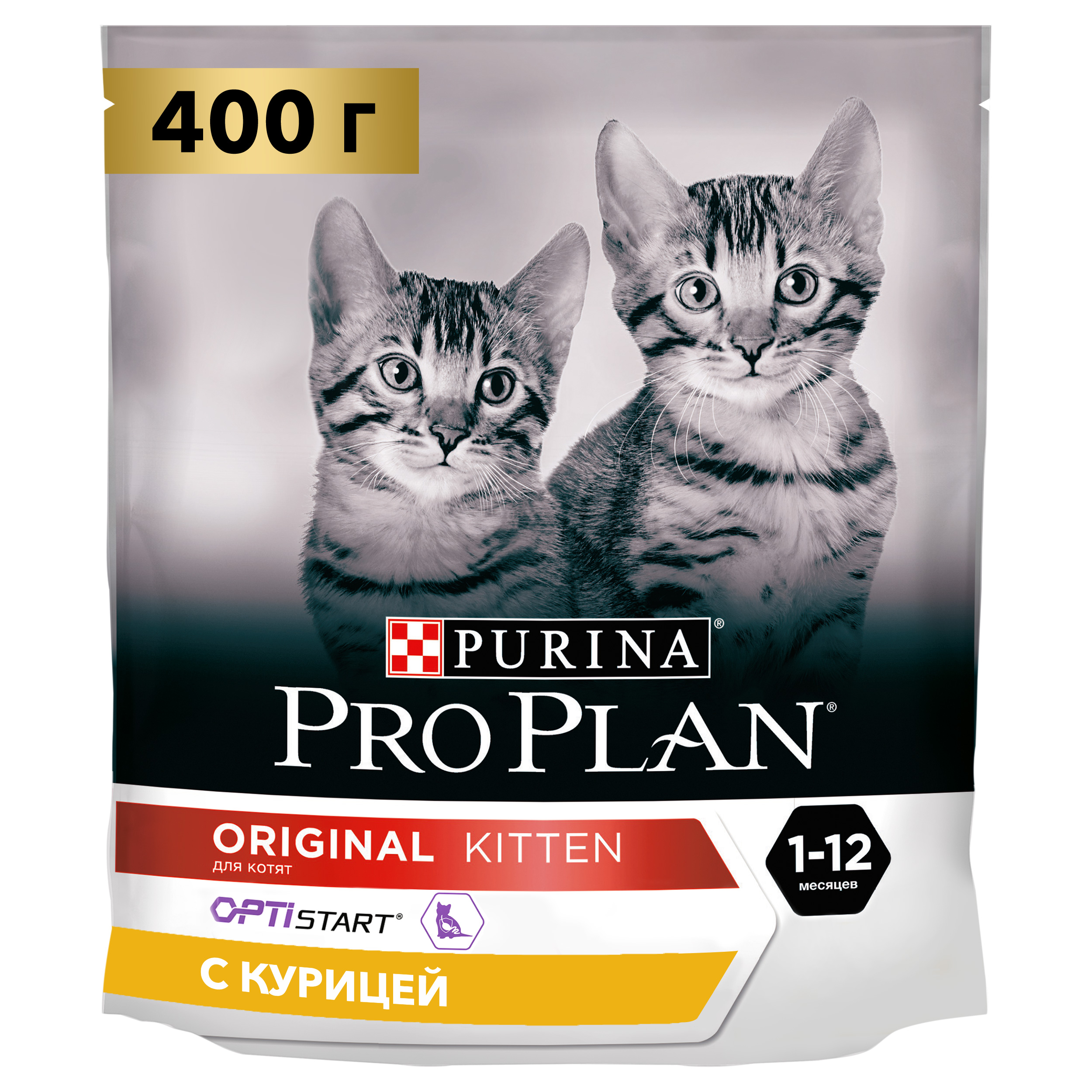 фото Сухой корм для котят pro plan original kitten от 1 до 12 месяцев, курица, 0,4кг