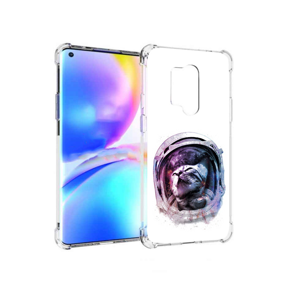 

Чехол MyPads Tocco для OnePlus 8 Pro кот в шлеме (PT148281.139.396), Прозрачный, Tocco