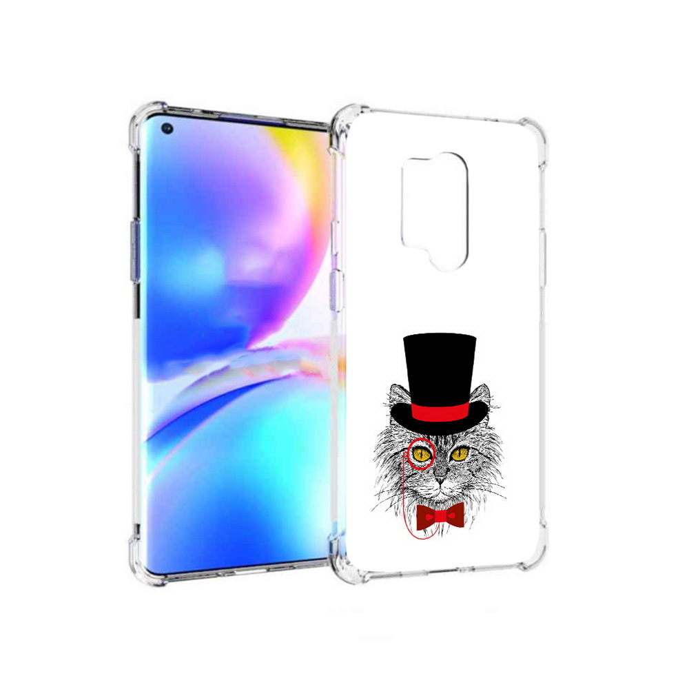 

Чехол MyPads Tocco для OnePlus 8 Pro кот в шляпе (PT148281.139.397), Прозрачный, Tocco