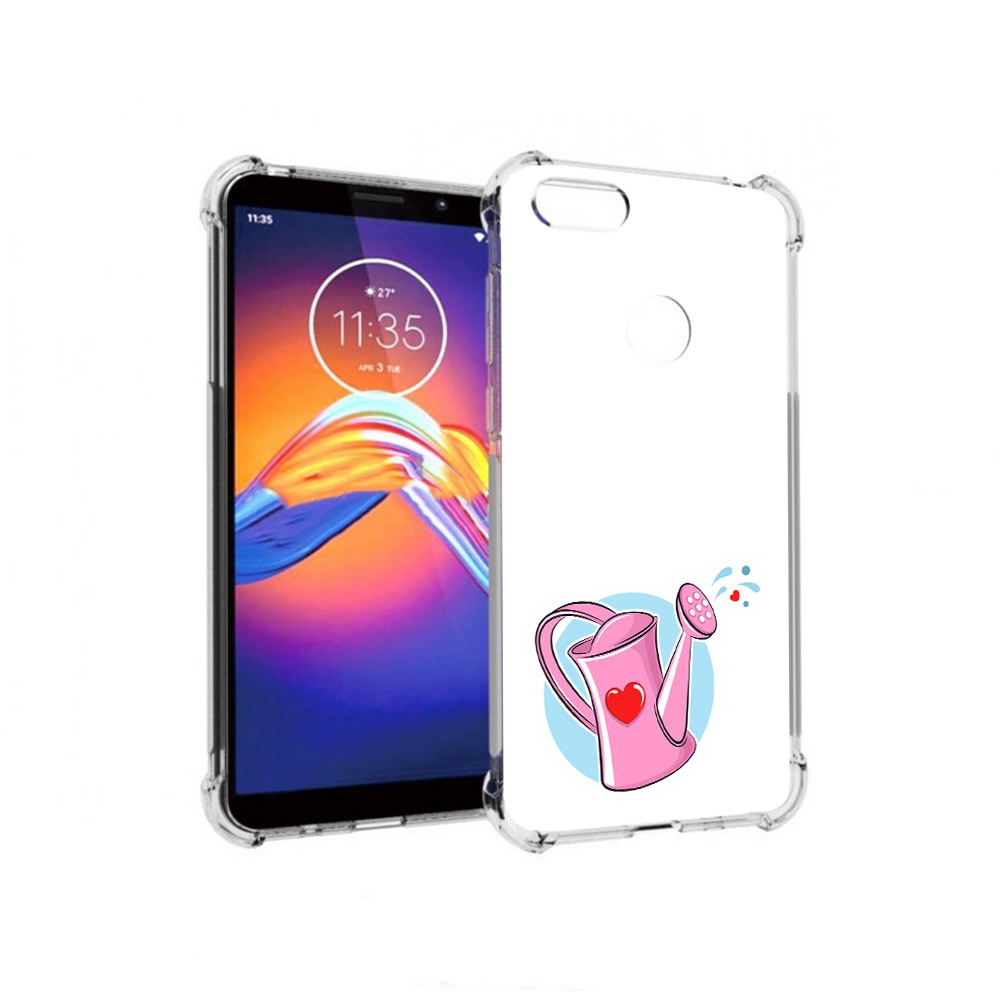 

Чехол MyPads Tocco для Motorola Moto E6 Лейка любви 14 февраля (PT227058.343.103), Прозрачный, Tocco