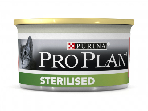 фото Консервы для кошек pro plan sterilised, лосось, тунец, 85г