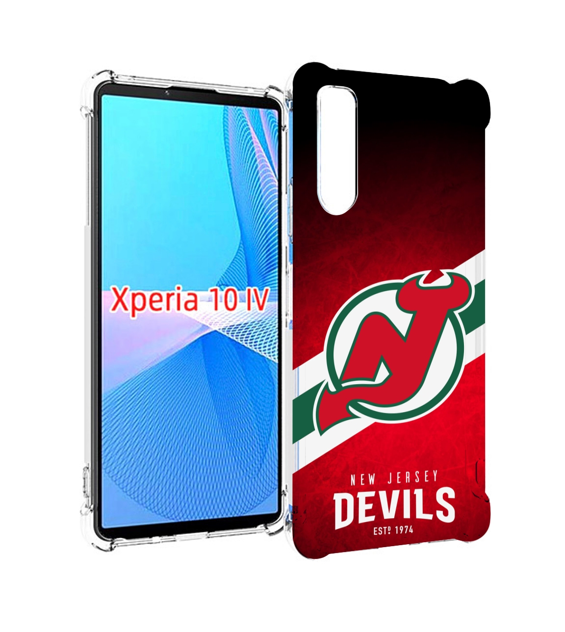 

Чехол MyPads нью джерси девилз для Sony Xperia 10 IV (10-4), Прозрачный, Tocco