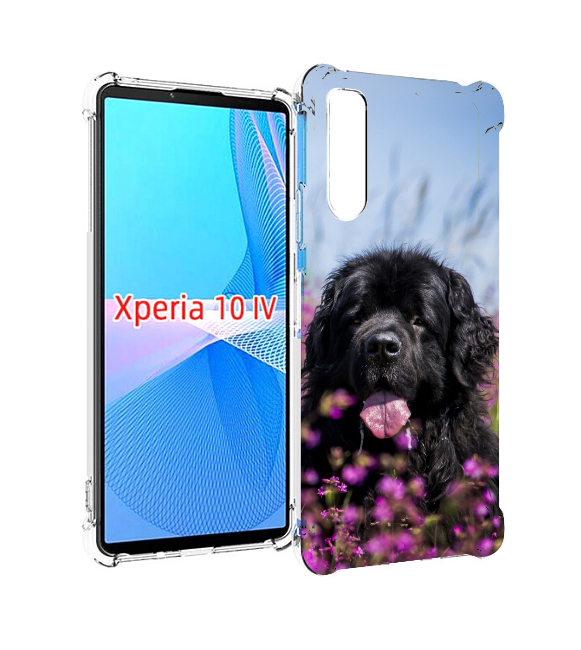 

Чехол MyPads ньюфаундлед для Sony Xperia 10 IV (10-4), Прозрачный, Tocco