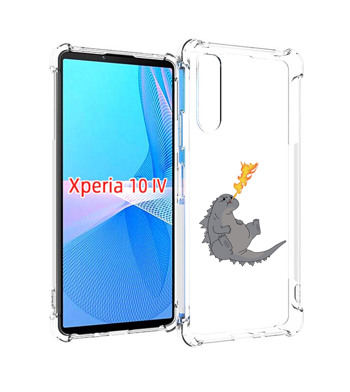 

Чехол MyPads огнедышащий-дракончик для Sony Xperia 10 IV (10-4), Прозрачный, Tocco