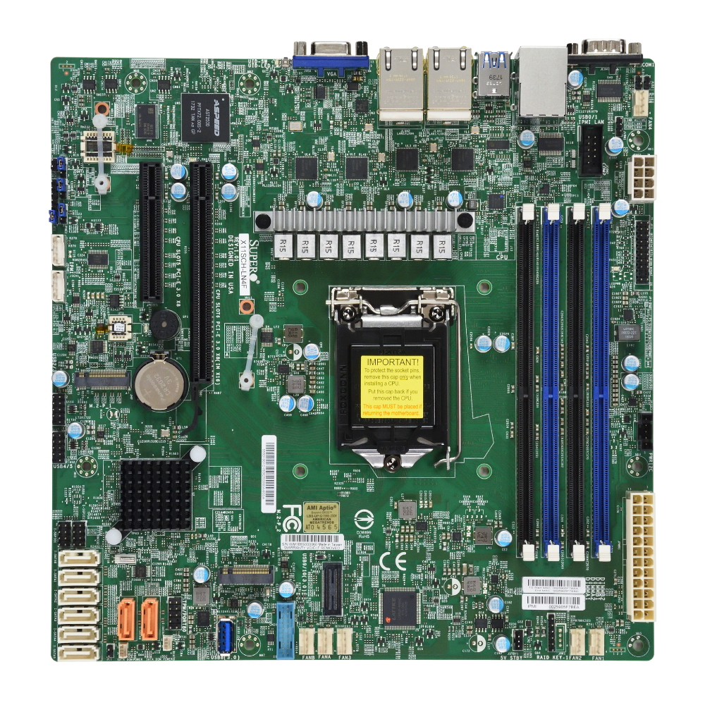 Материнская плата Supermicro (MBD-X11SCH-LN4F-B)