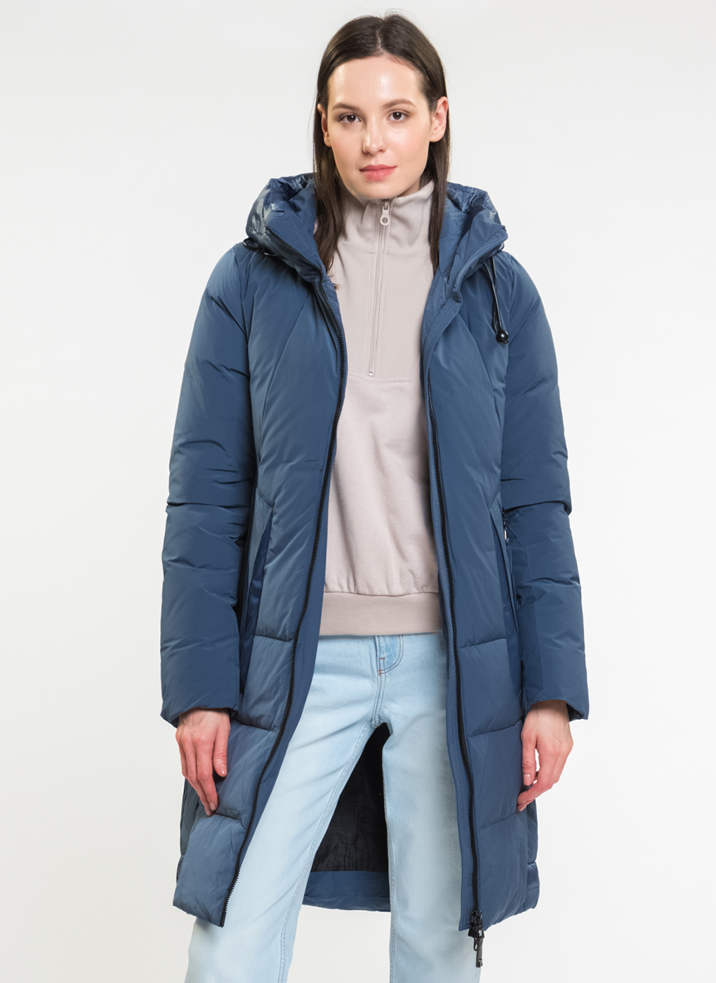 

Пальто женское Каляев 65881 синее 50 RU, 65881