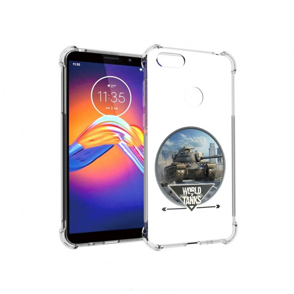

Чехол MyPads Tocco для Motorola Moto E6 Мир танков (PT227058.343.119), Прозрачный, Tocco