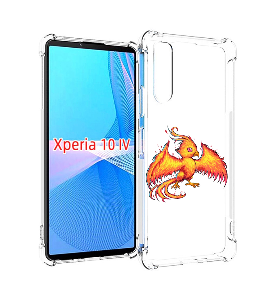 

Чехол MyPads огненная-птичка для Sony Xperia 10 IV (10-4), Прозрачный, Tocco