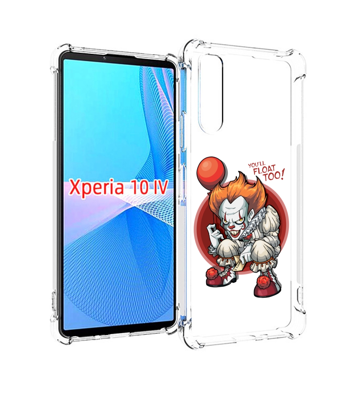 

Чехол MyPads одетый-клоун для Sony Xperia 10 IV (10-4), Прозрачный, Tocco