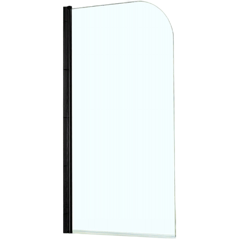 Azario Шторка для ванны Azario MERRIT 700х1500, прозрачное стекло 5 мм цвет профиля черный
