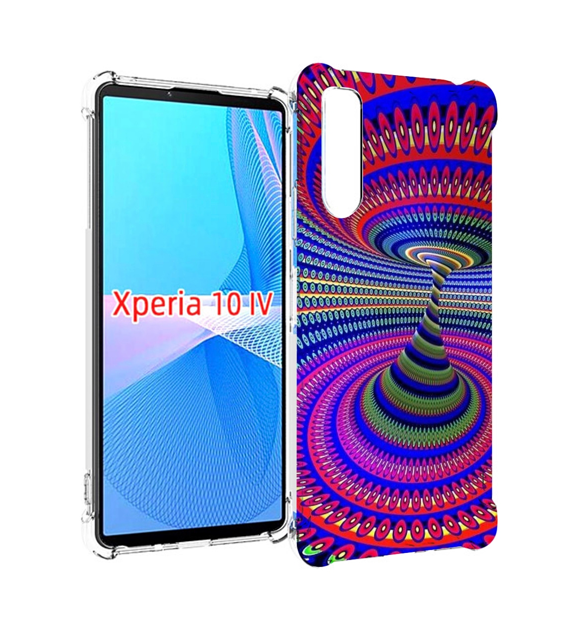 

Чехол MyPads оптическая иллюзия для Sony Xperia 10 IV (10-4), Прозрачный, Tocco