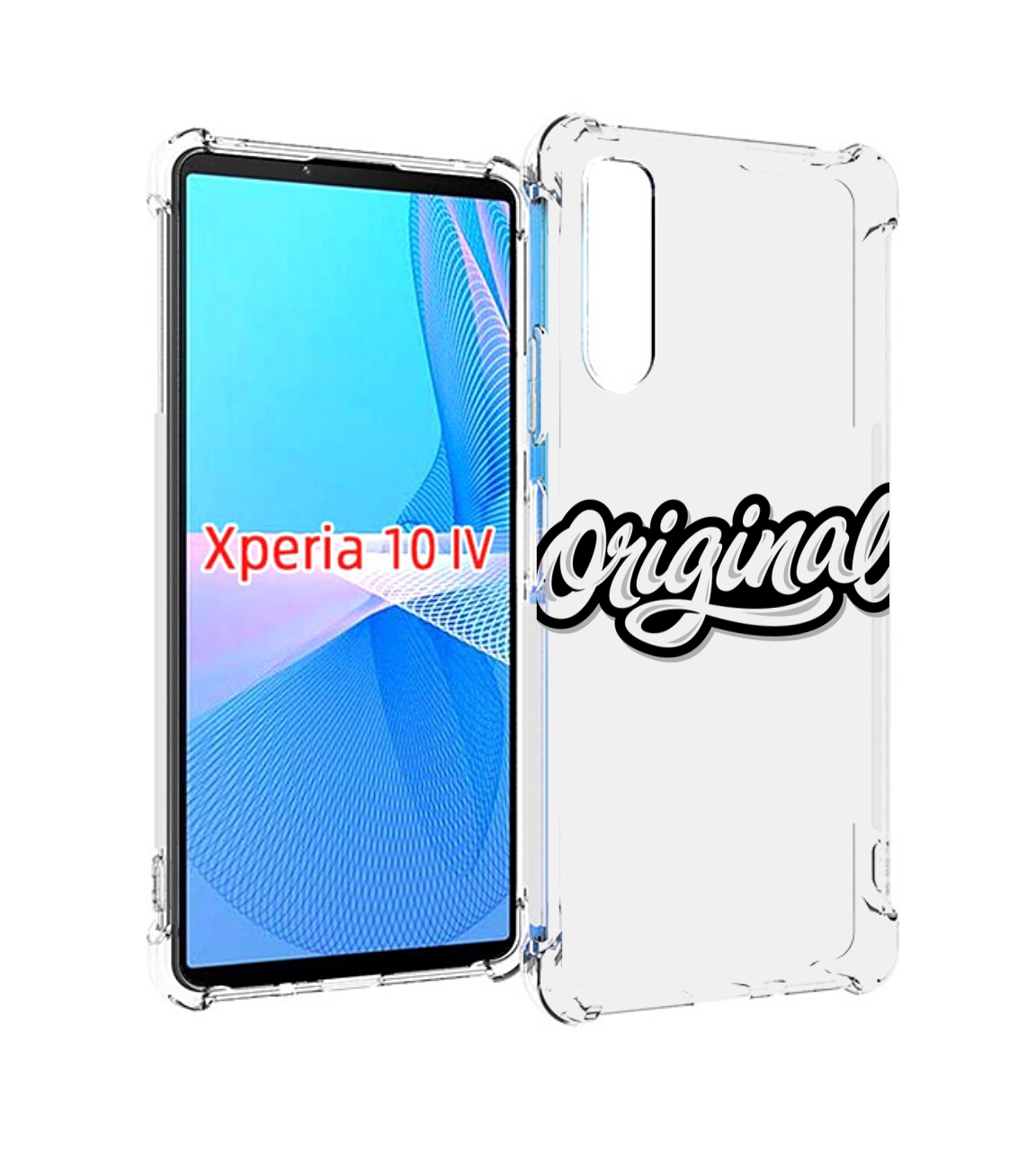 

Чехол MyPads оригинал-надпись для Sony Xperia 10 IV (10-4), Прозрачный, Tocco