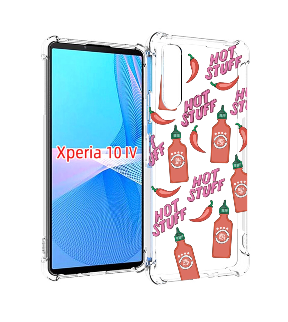 

Чехол MyPads острые-перчики для Sony Xperia 10 IV (10-4), Прозрачный, Tocco