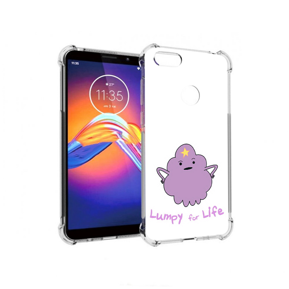 

Чехол MyPads Tocco для Motorola Moto E6 Принцесса пупырчатого королевства, Прозрачный, Tocco