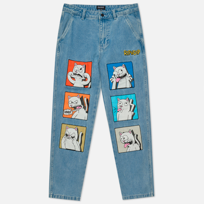 

Джинсы мужские Ripndip RND8018 голубые 32, RND8018