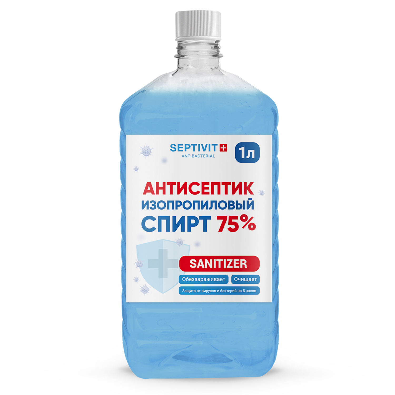 фото Антисептик спиртовой 75% septivit premium пробка 1л