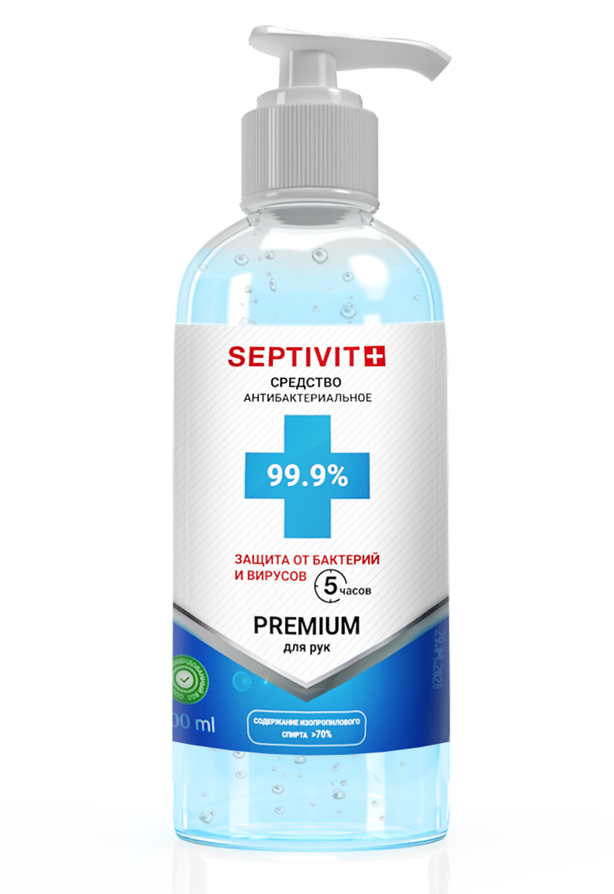 фото Антисептик спиртовой 75% septivit premium дозатор 1л