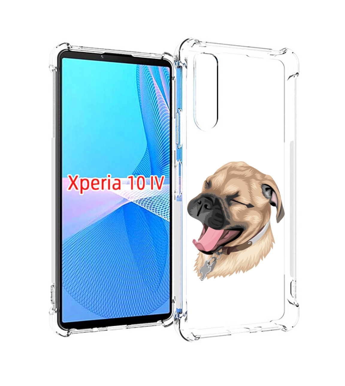 

Чехол MyPads очень-довольная-собака для Sony Xperia 10 IV (10-4), Прозрачный, Tocco