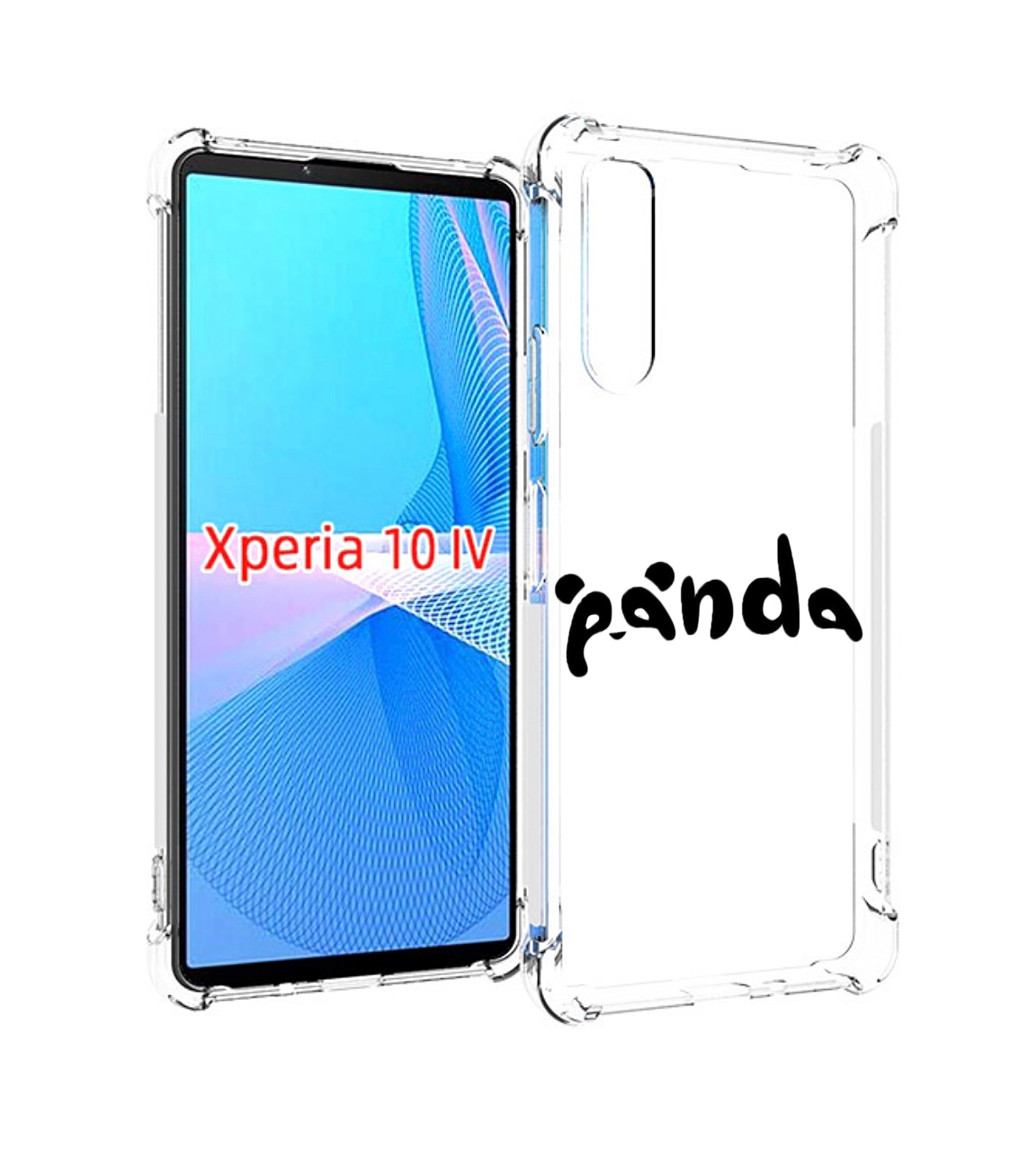 

Чехол MyPads панда надпись для Sony Xperia 10 IV (10-4), Прозрачный, Tocco
