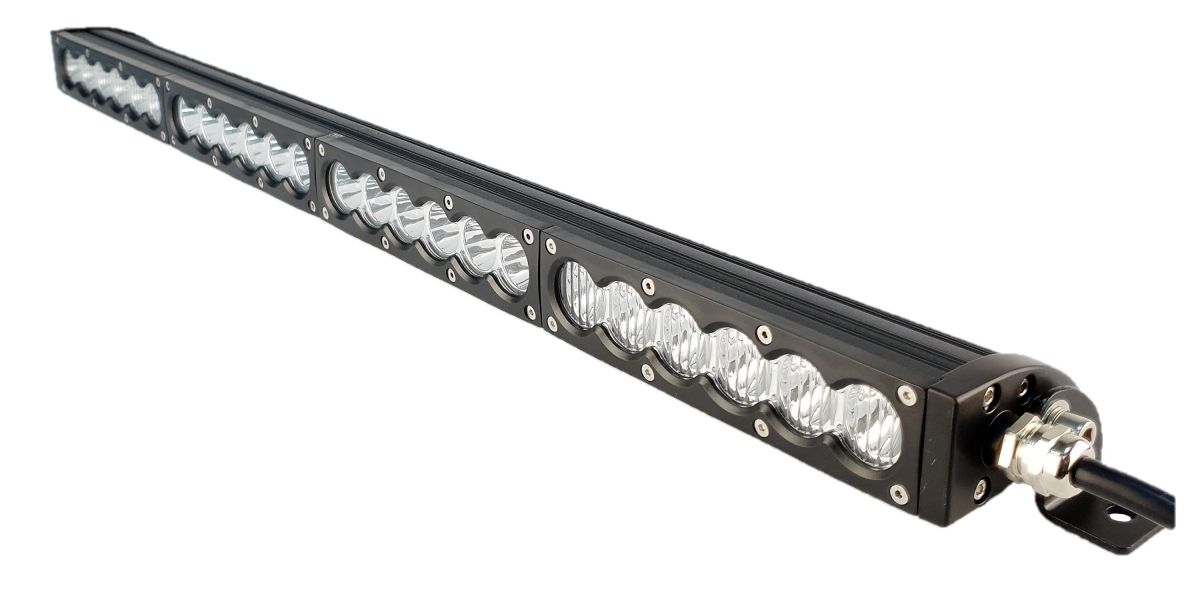 

Однорядная светодиодная LED балка 120W CREE с переключением ближнего и дальнего света.