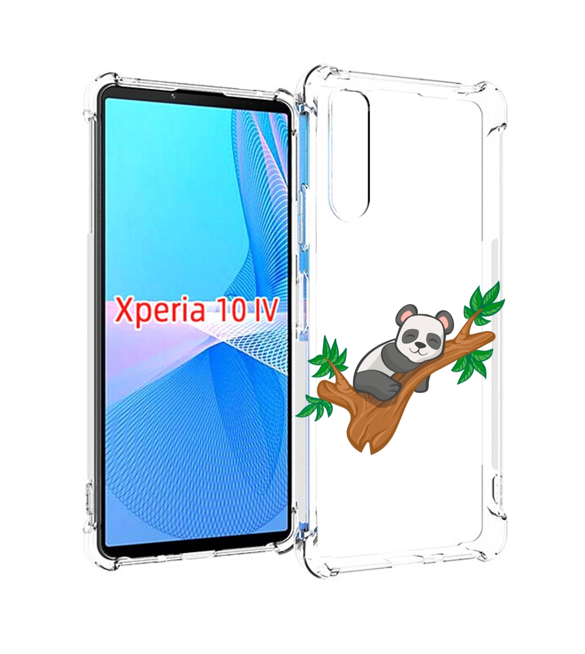 

Чехол MyPads панда-на-деревце для Sony Xperia 10 IV (10-4), Прозрачный, Tocco