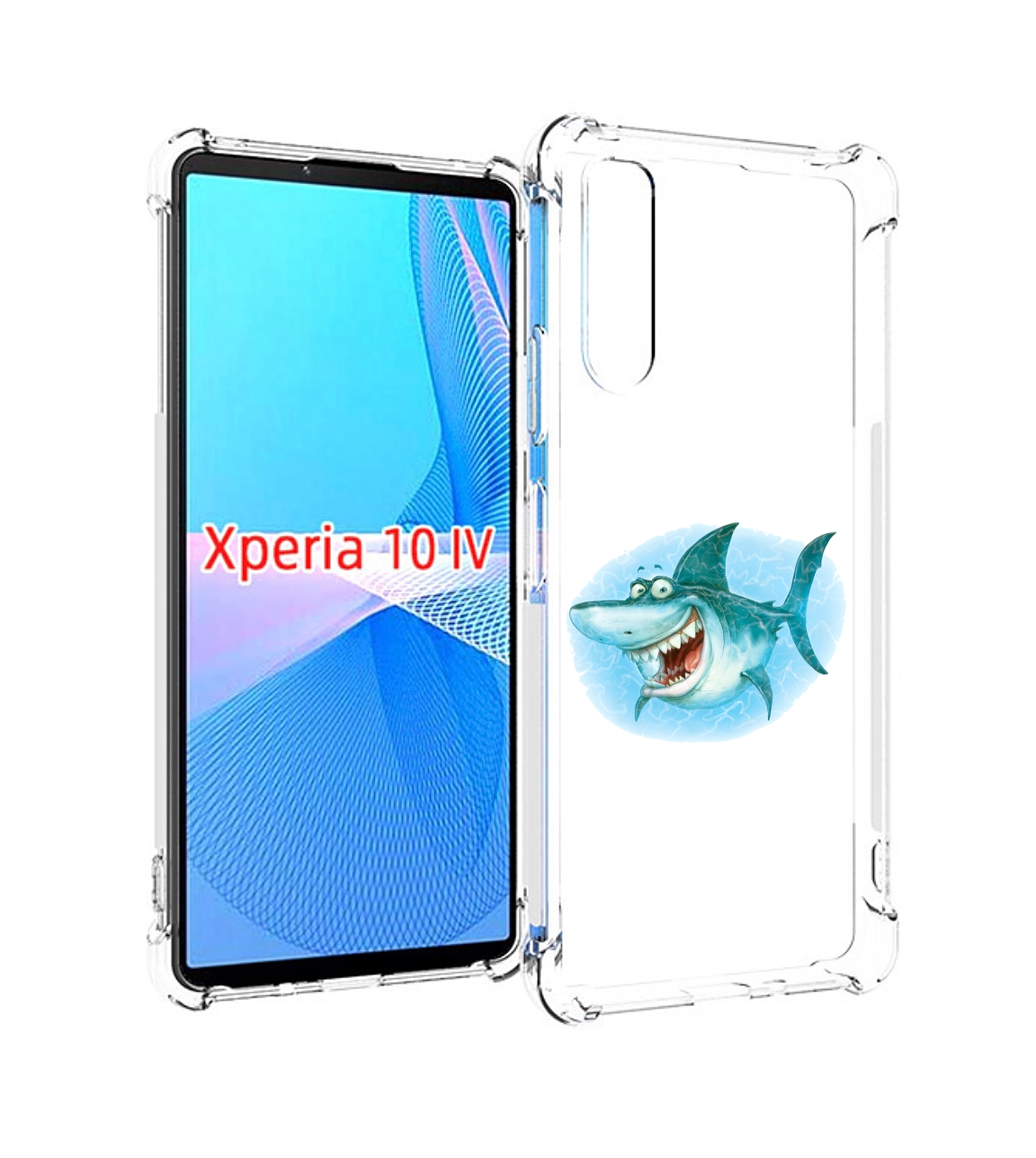 

Чехол MyPads веселая акула для Sony Xperia 10 IV (10-4), Прозрачный, Tocco