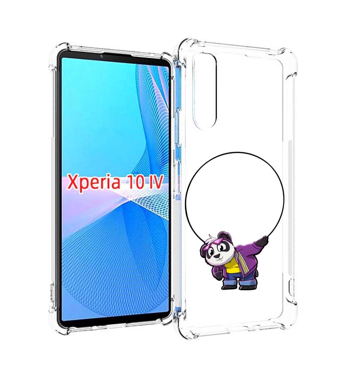 

Чехол MyPads панда-с-обручем для Sony Xperia 10 IV (10-4), Прозрачный, Tocco