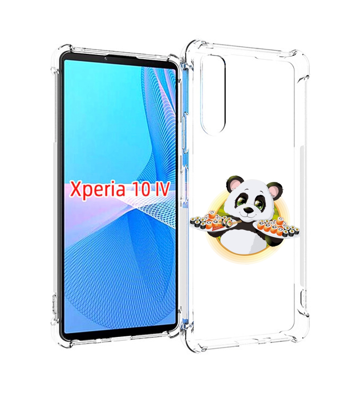 

Чехол MyPads панда-с-суши для Sony Xperia 10 IV (10-4), Прозрачный, Tocco
