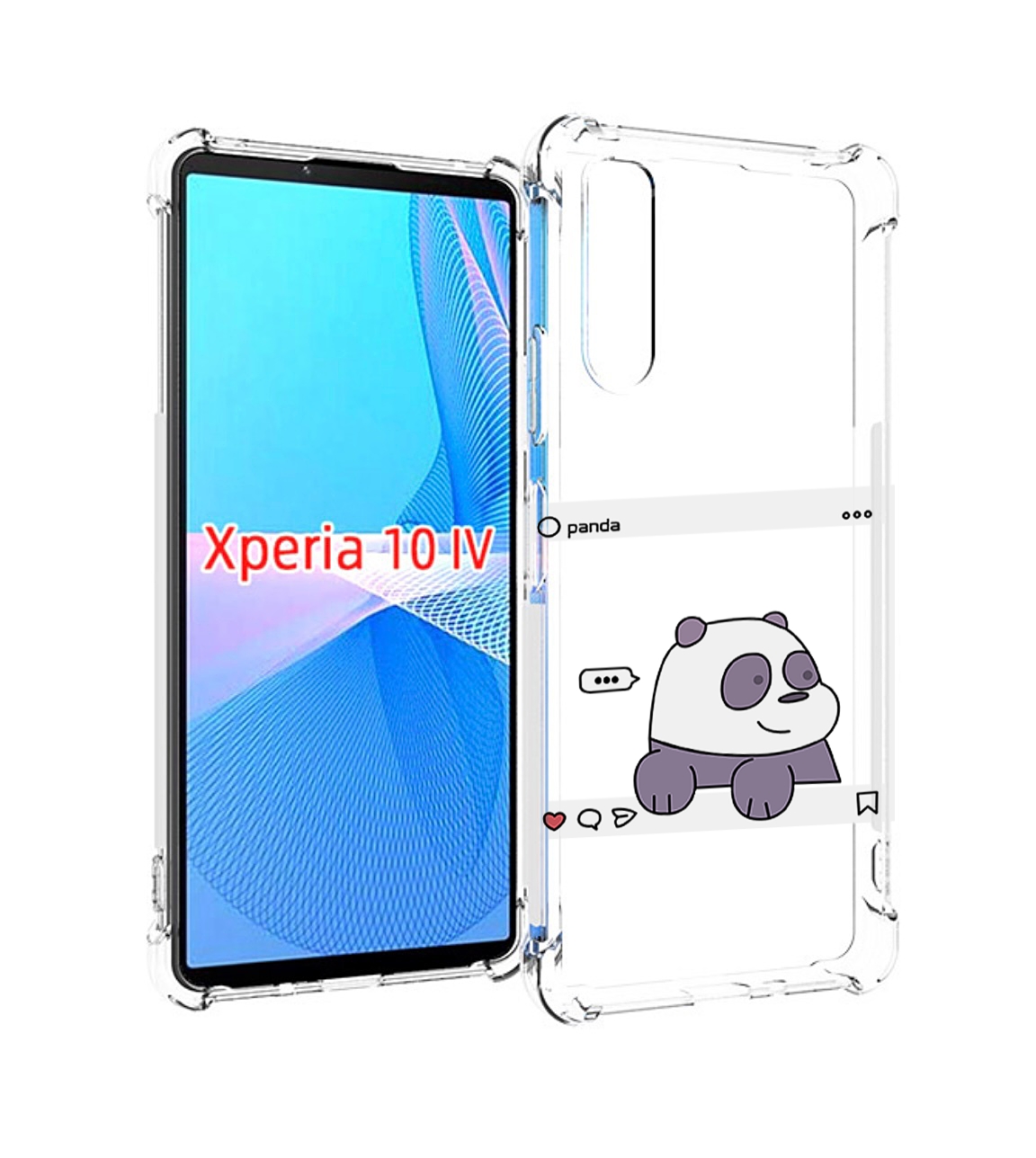 

Чехол MyPads пандочка-фотка для Sony Xperia 10 IV (10-4), Прозрачный, Tocco