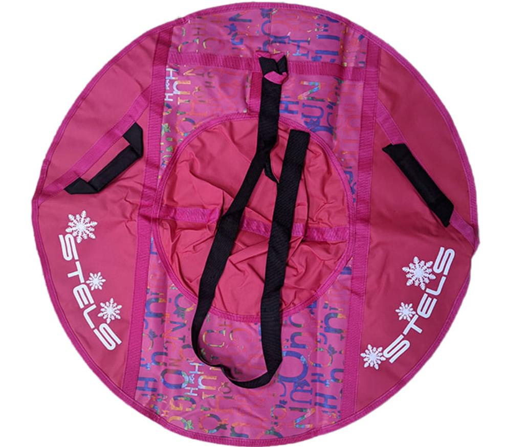 фото Тюбинг stels с рисунком без камеры сн030 серый/розовый+буквы на розовом фоне 90 см