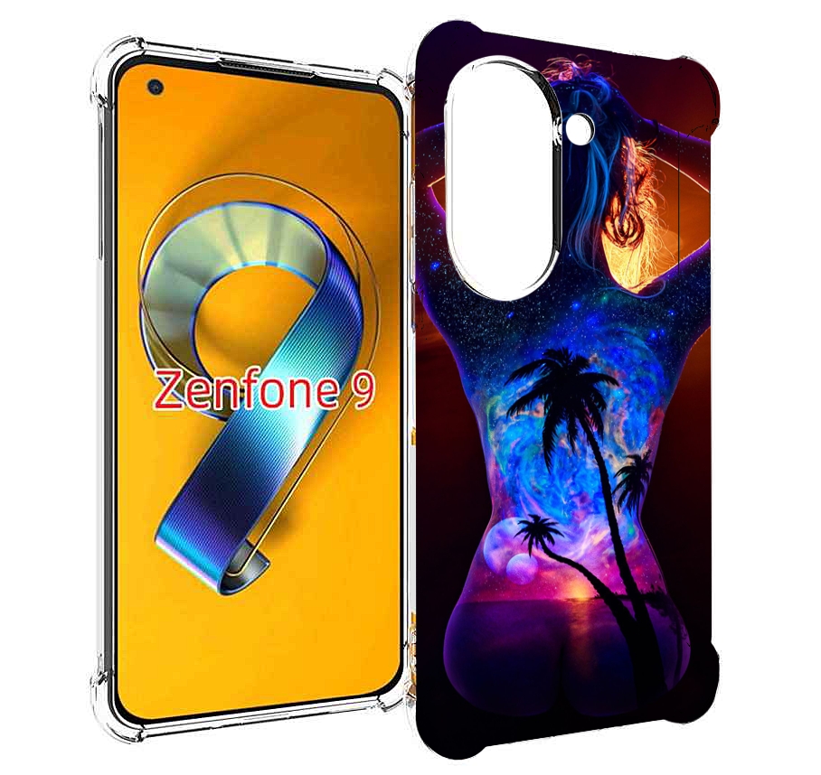

Чехол MyPads Девушка-и-пальмы женский для Asus Zenfone 9 (AI2202), Прозрачный, Tocco
