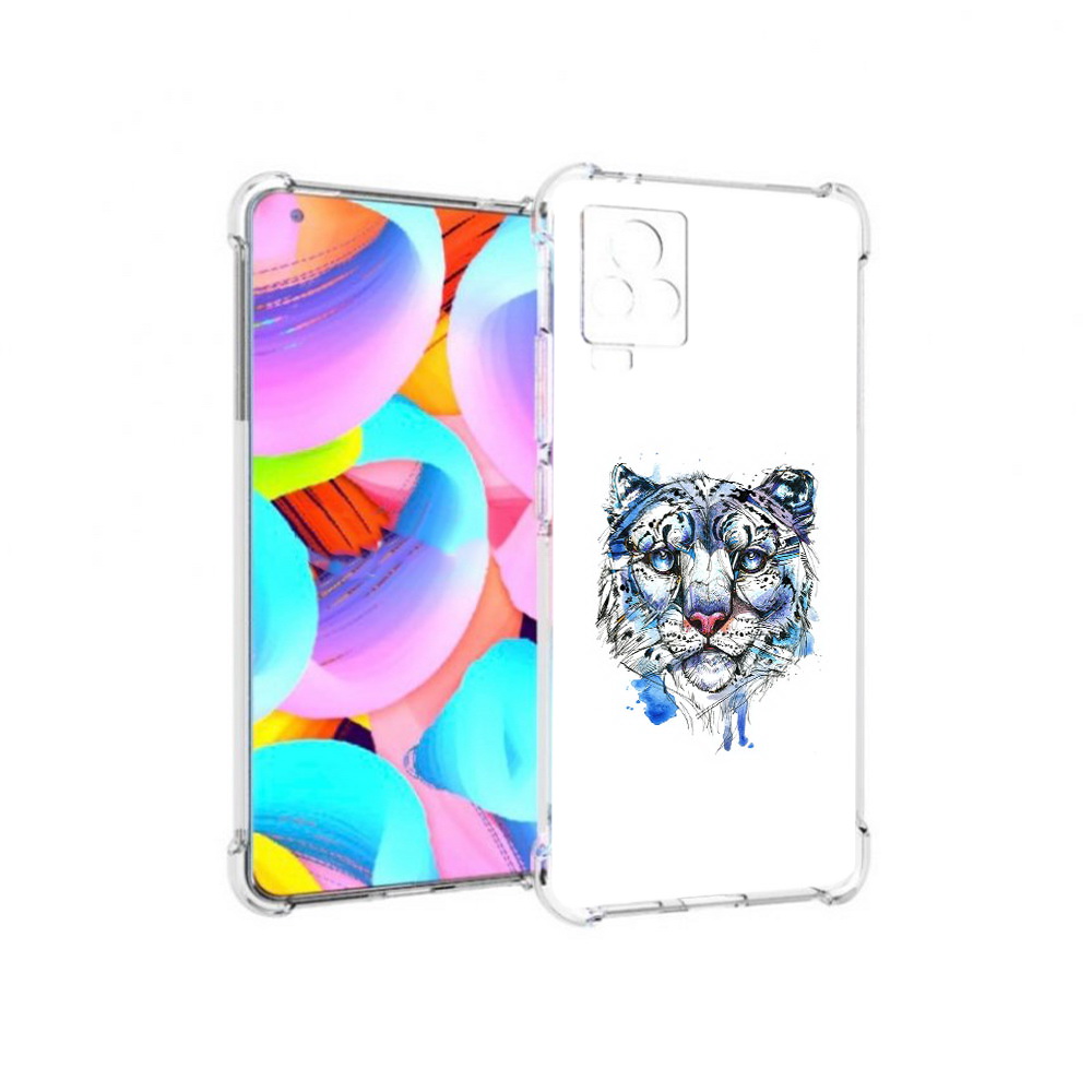 

Чехол MyPads Tocco для Vivo IQOO 7 водяной тигр, Прозрачный, Tocco