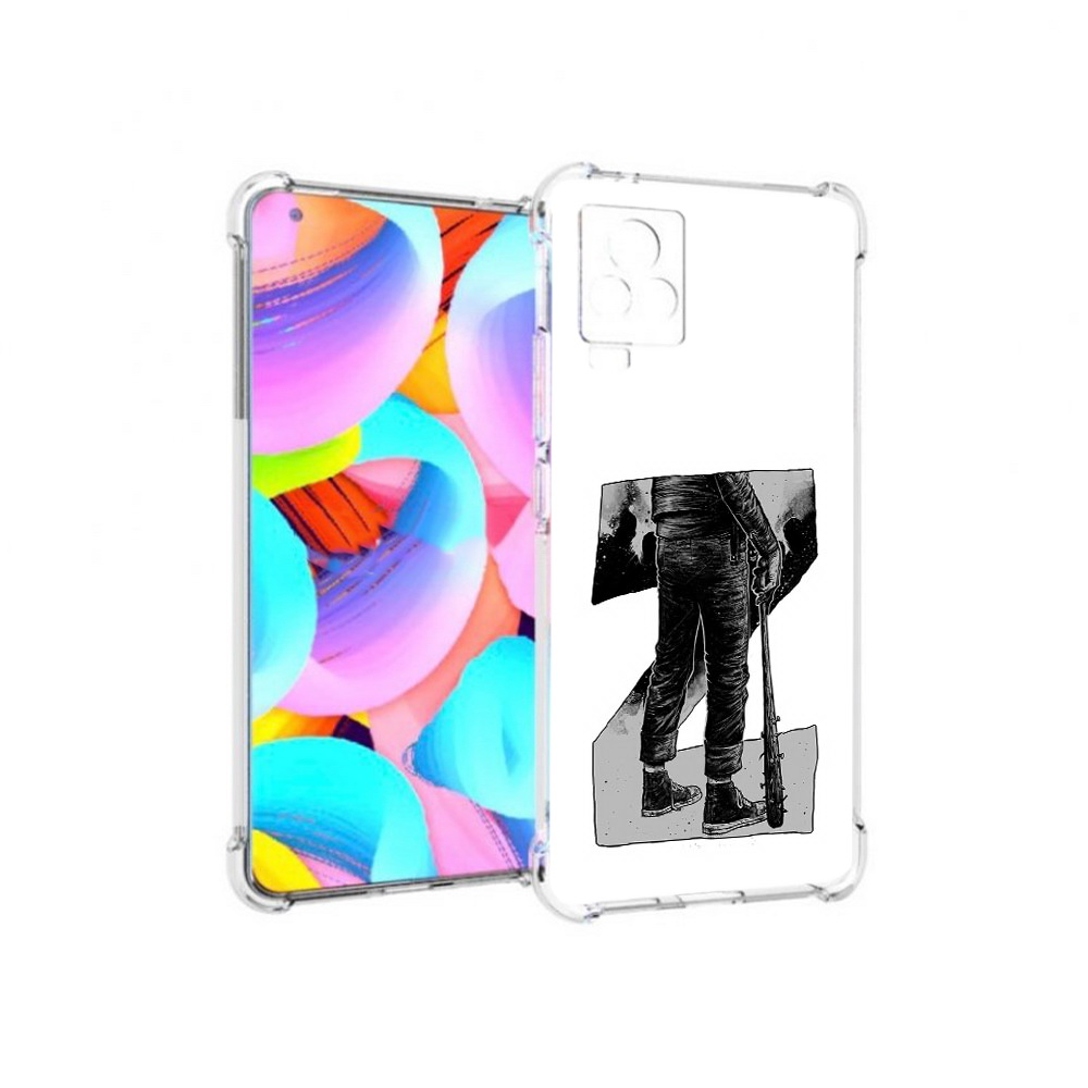 

Чехол MyPads Tocco для Vivo IQOO 7 воин черно белый, Tocco