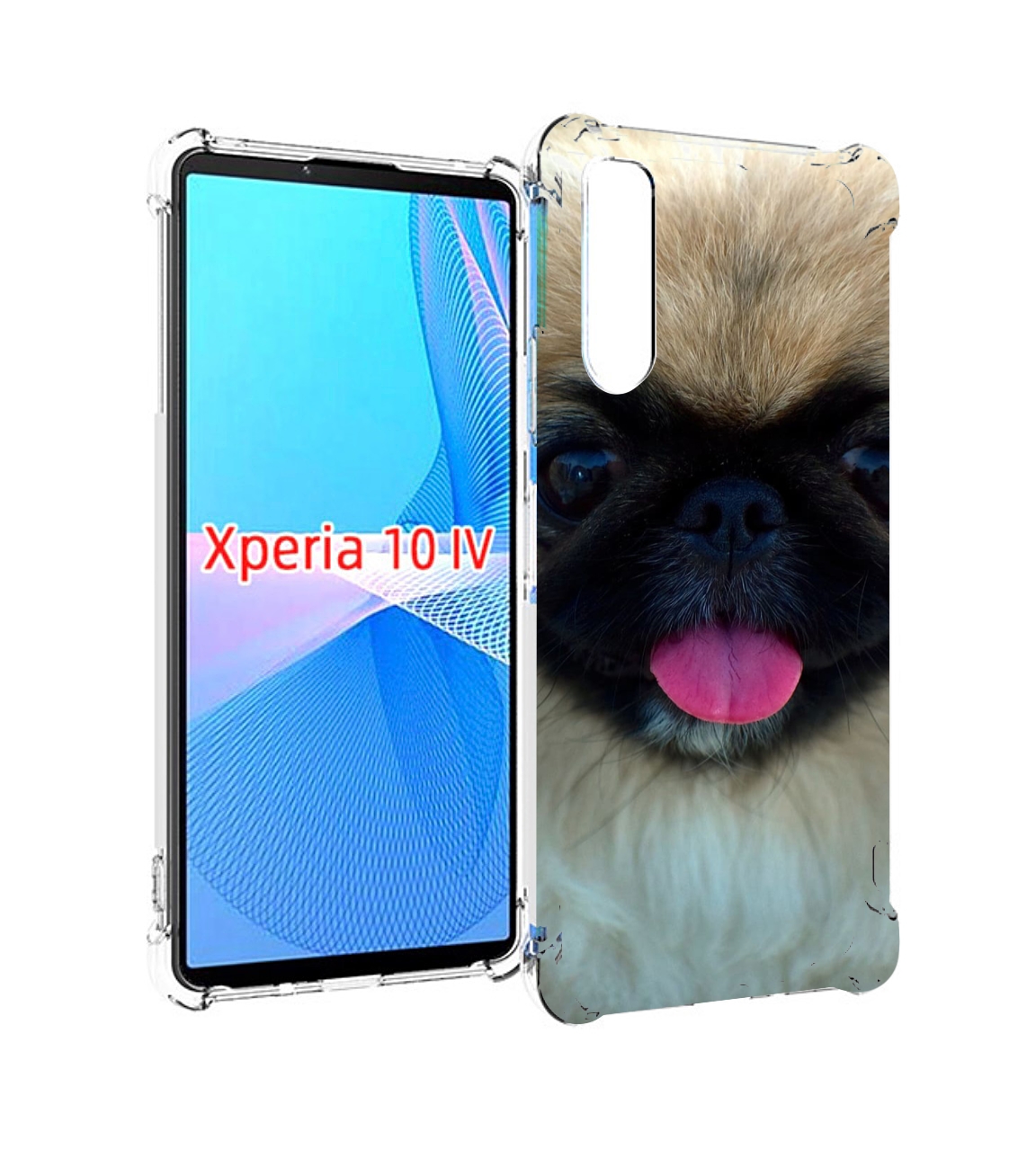 

Чехол MyPads пекинез для Sony Xperia 10 IV (10-4), Прозрачный, Tocco