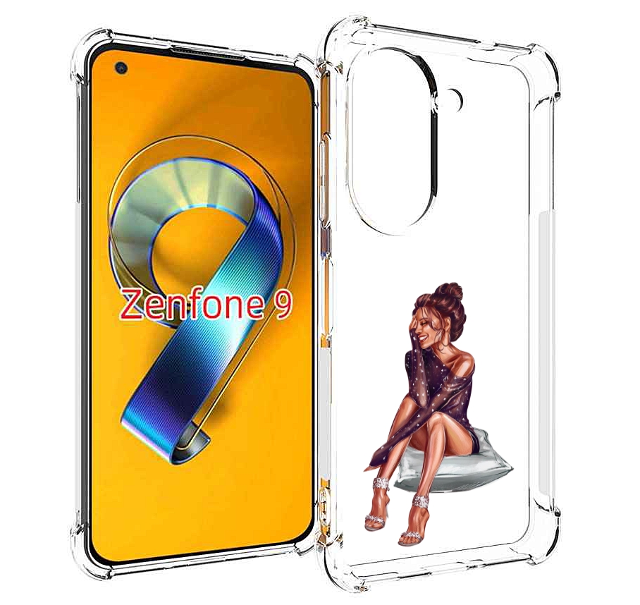

Чехол MyPads Девушка-на-подушке женский для Asus Zenfone 9 (AI2202), Прозрачный, Tocco