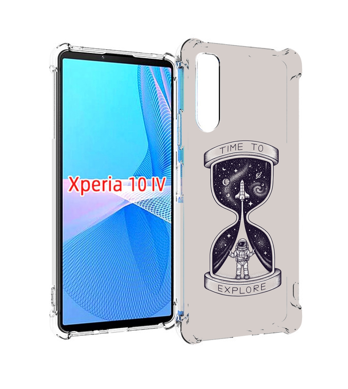 Чехол MyPads песочные-часы-с-космосом для Sony Xperia 10 IV (10-4)