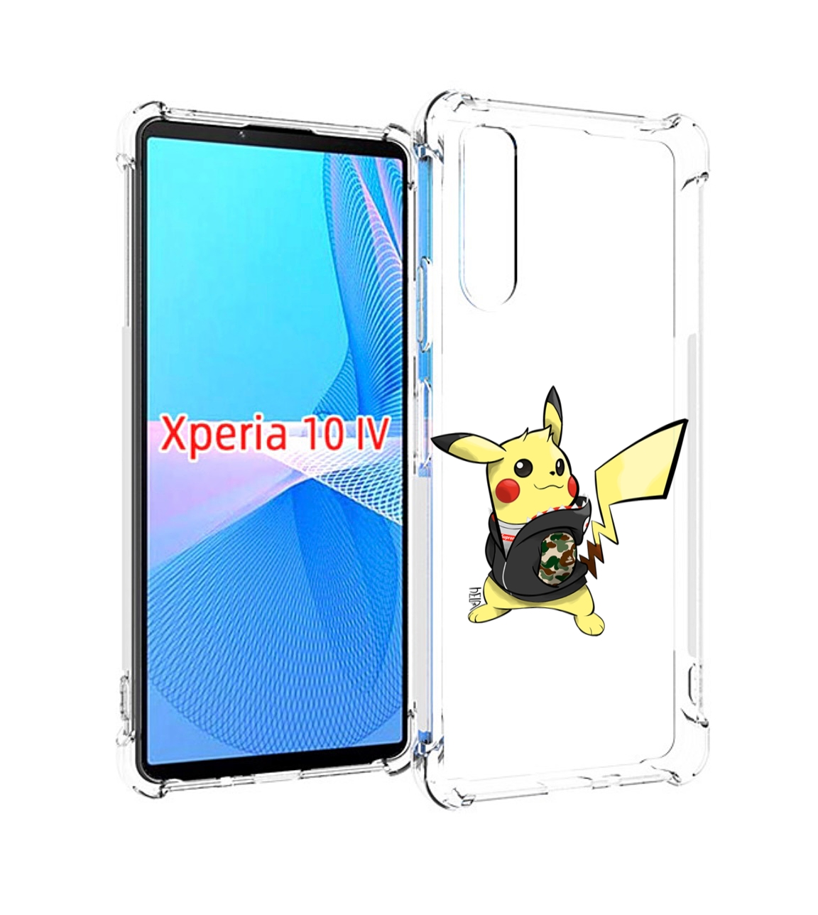 

Чехол MyPads пикачу для Sony Xperia 10 IV (10-4), Прозрачный, Tocco