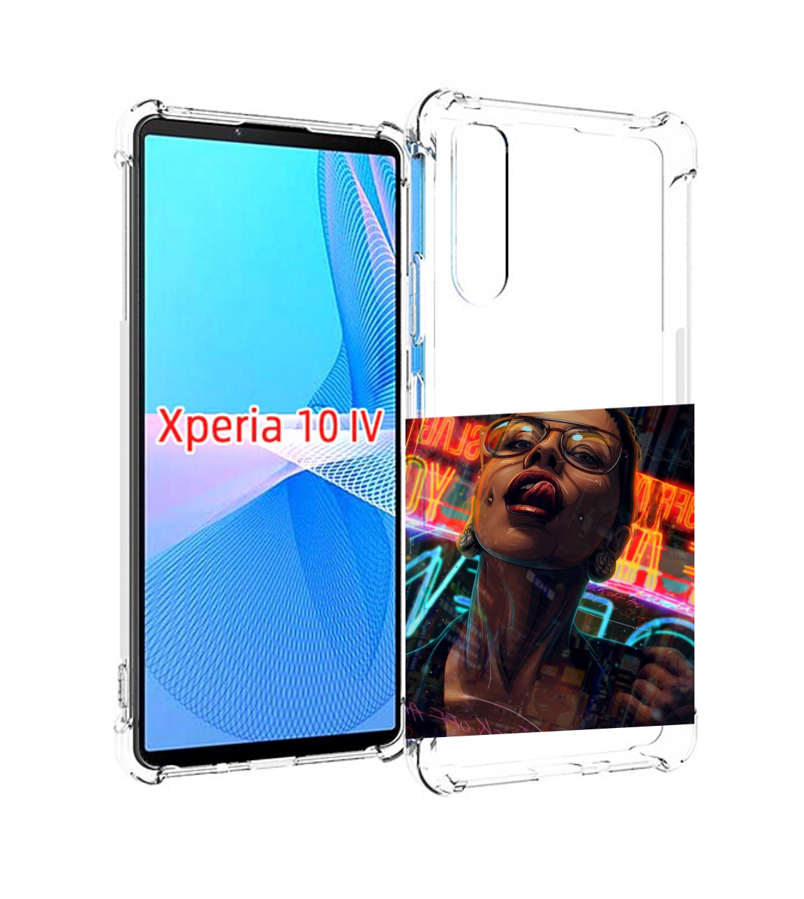 Чехол MyPads пирсинги-в-щеках для Sony Xperia 10 IV (10-4)