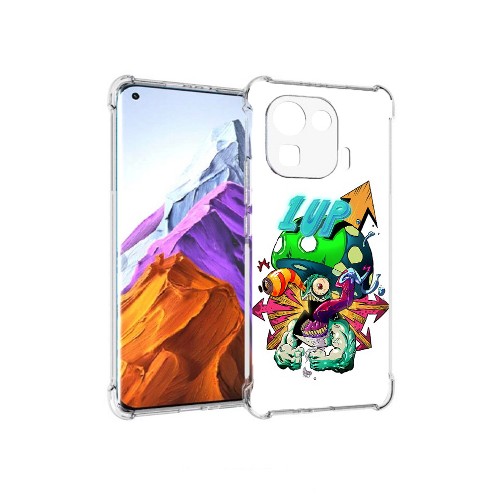 

Чехол MyPads Tocco для Xiaomi 11 Pro сильный гриб абстракция (PT144585.286.599), Прозрачный, Tocco