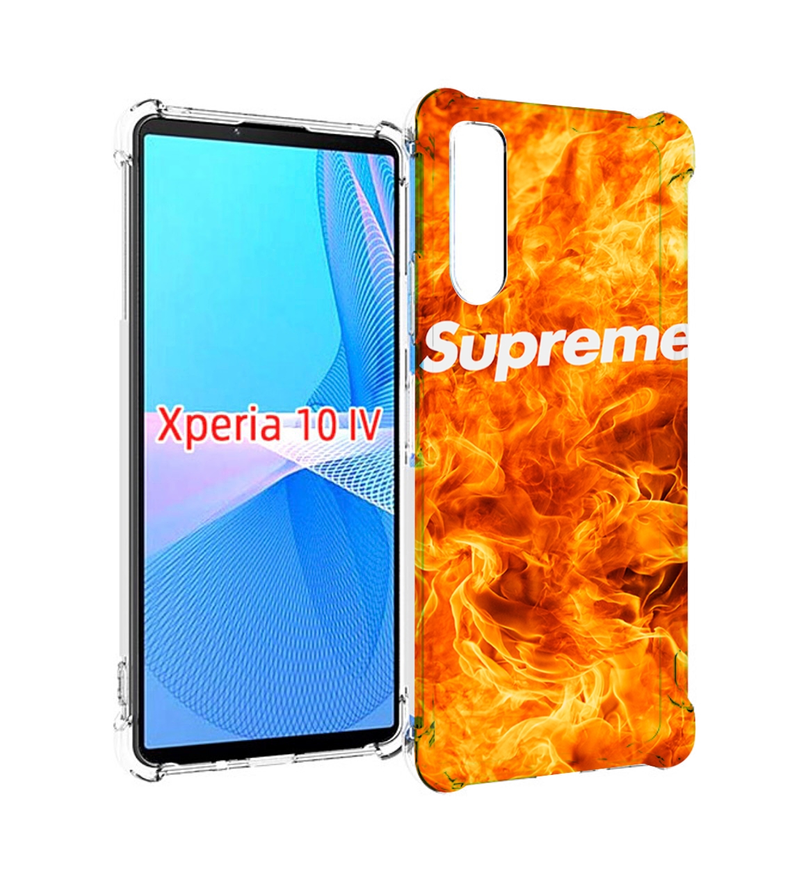 

Чехол MyPads пламя-пламенное суприм для Sony Xperia 10 IV (10-4), Прозрачный, Tocco