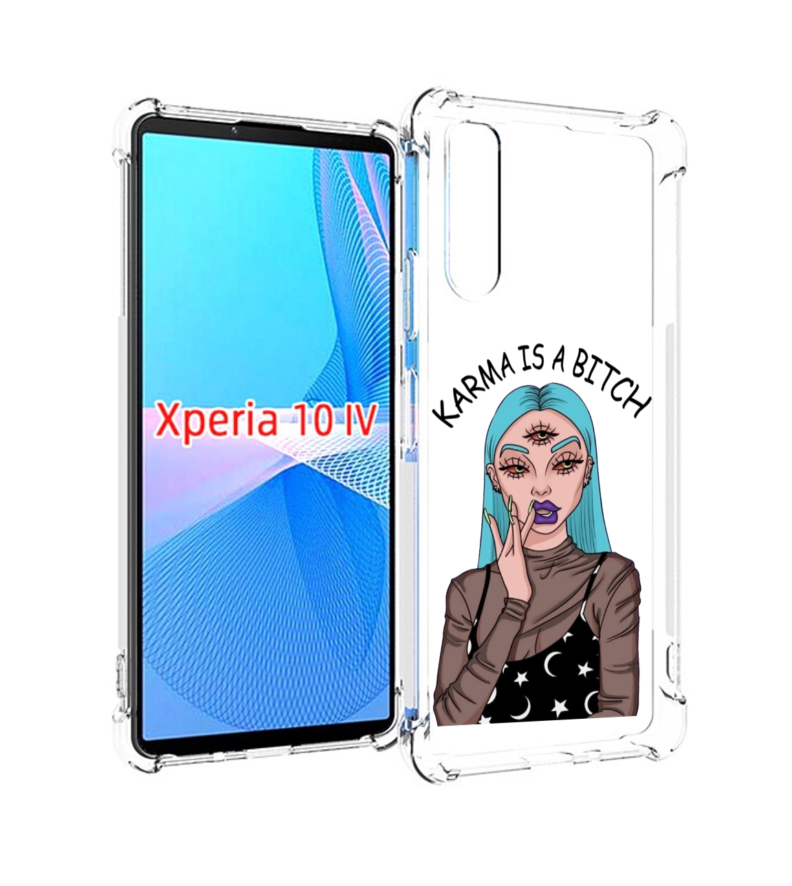 Чехол MyPads плохая-карма женский для Sony Xperia 10 IV (10-4)