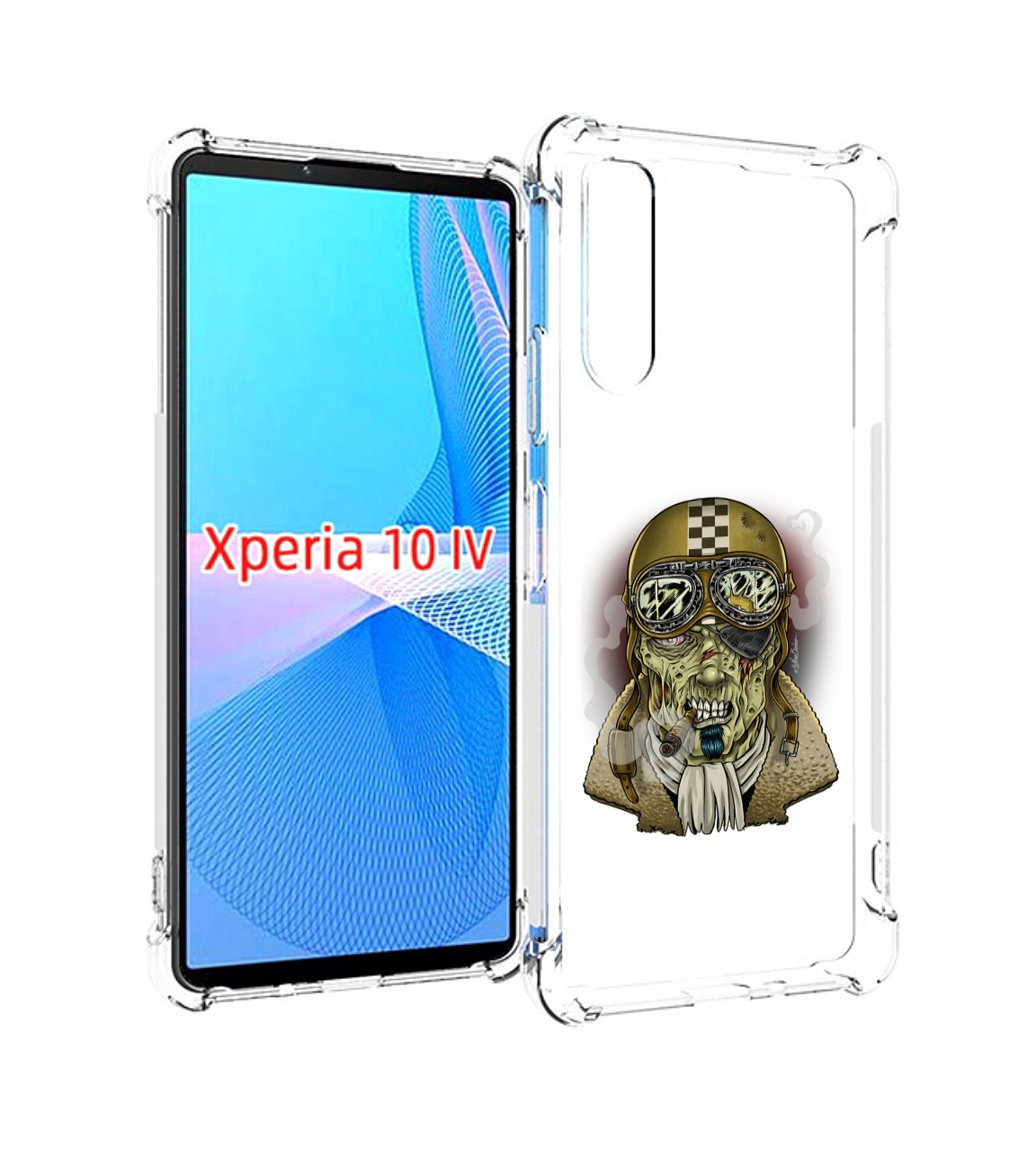 

Чехол MyPads военный зомби для Sony Xperia 10 IV (10-4), Прозрачный, Tocco