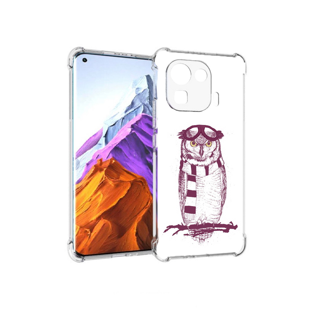 

Чехол MyPads Tocco для Xiaomi 11 Pro сова-летчик (PT144585.286.612), Прозрачный, Tocco