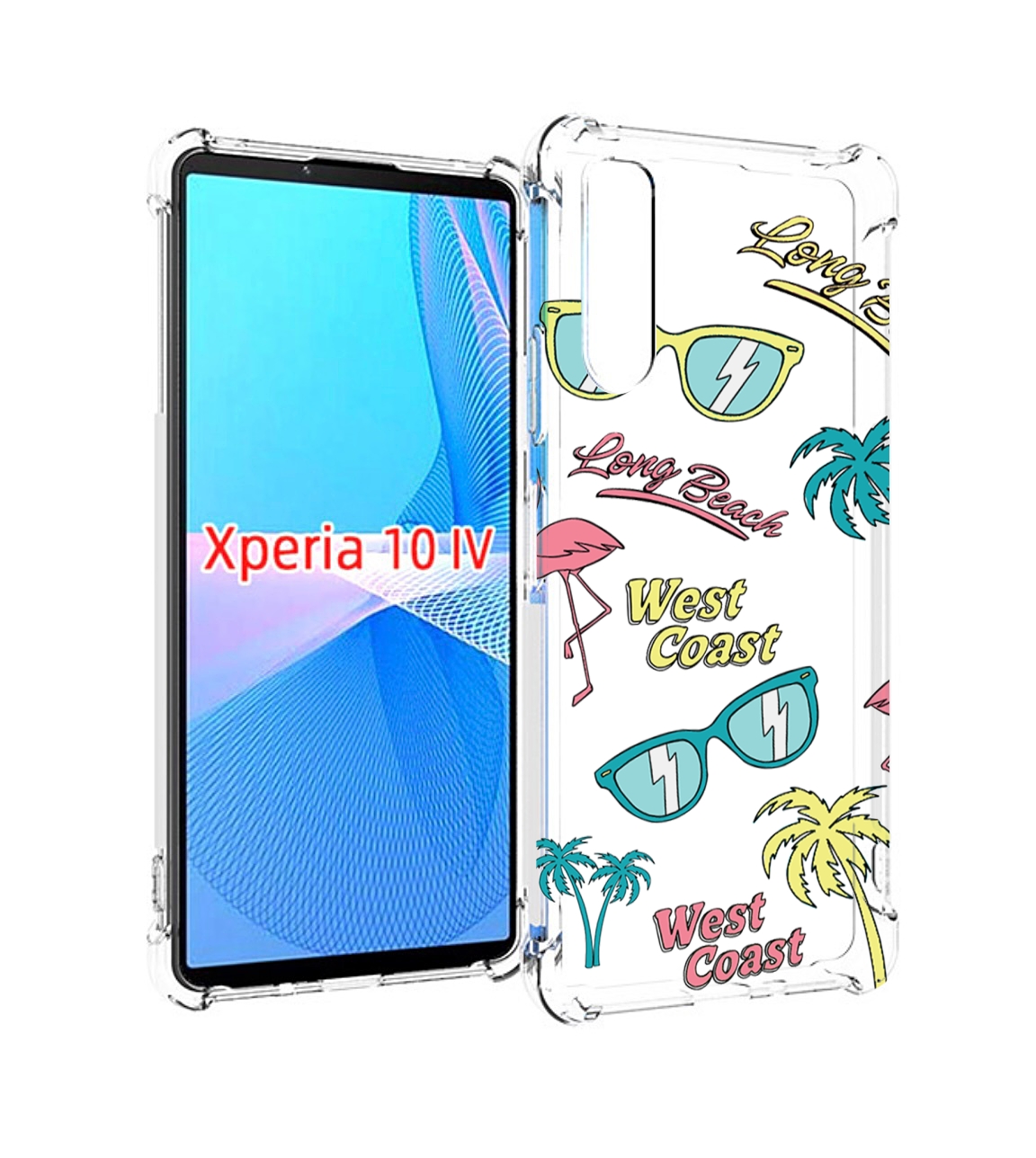 

Чехол MyPads пляжные-декорации для Sony Xperia 10 IV (10-4), Прозрачный, Tocco