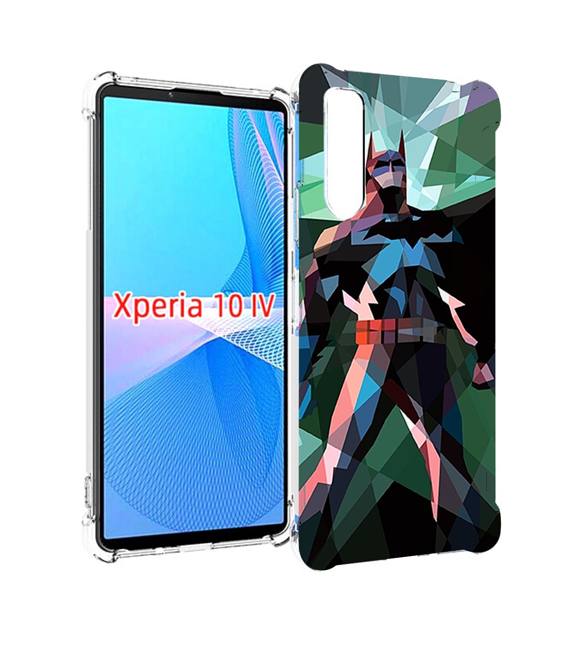 

Чехол MyPads полигональный-бэтмен-арт для Sony Xperia 10 IV (10-4), Прозрачный, Tocco