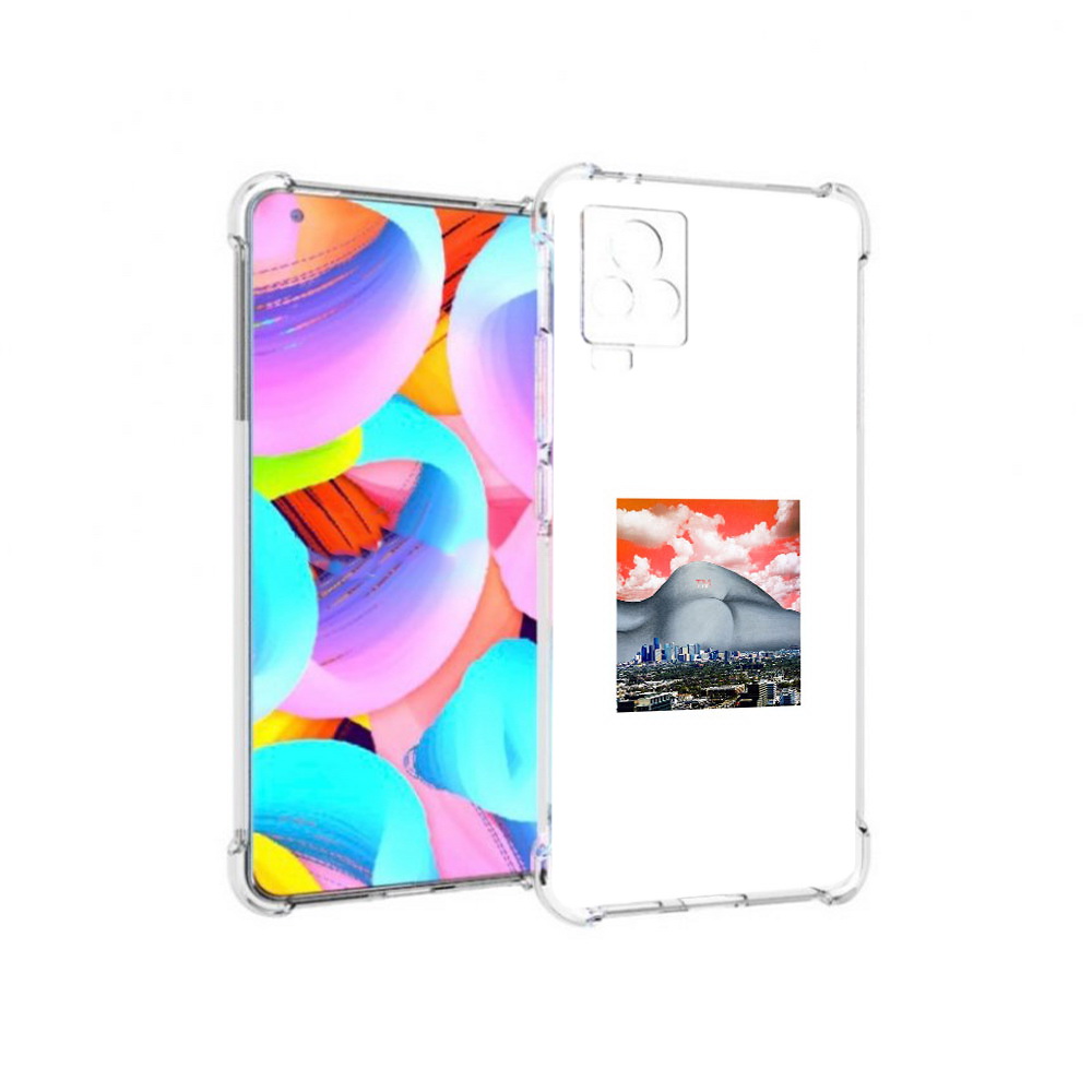 

Чехол MyPads Tocco для Vivo IQOO 7 город с девушкой на фоне, Прозрачный, Tocco